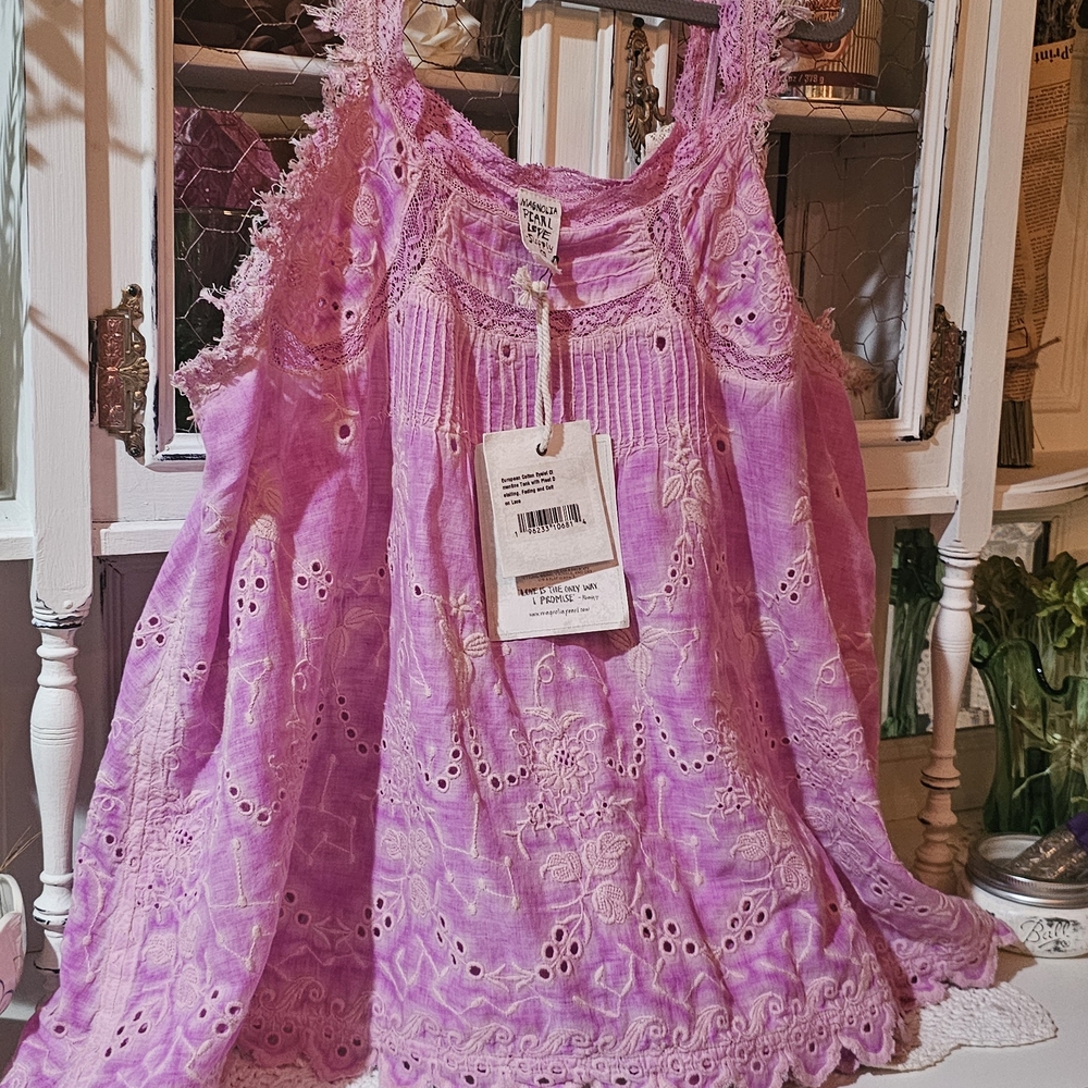 Magnolia Pearl Clementine Eyelet Tank